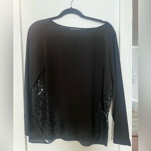 Club Monaco black blouse size small